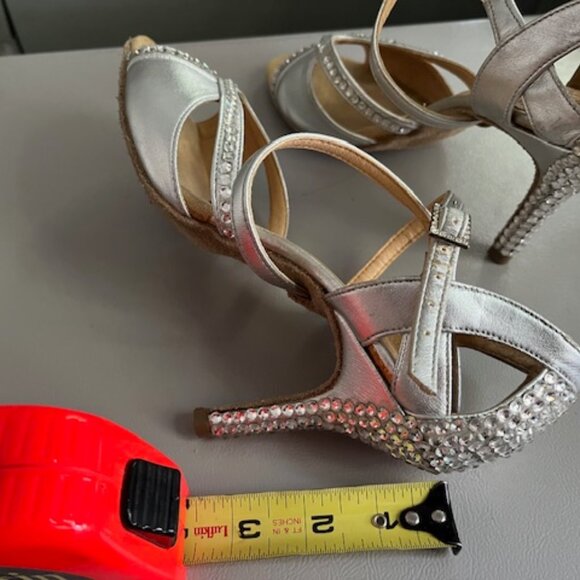 Latin/Rythm Dance Shoes Size 8.5 , Swarovski heels - Picture 5 of 5